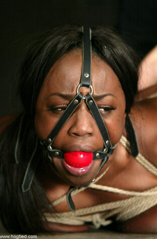trussed up and ball-gagged
